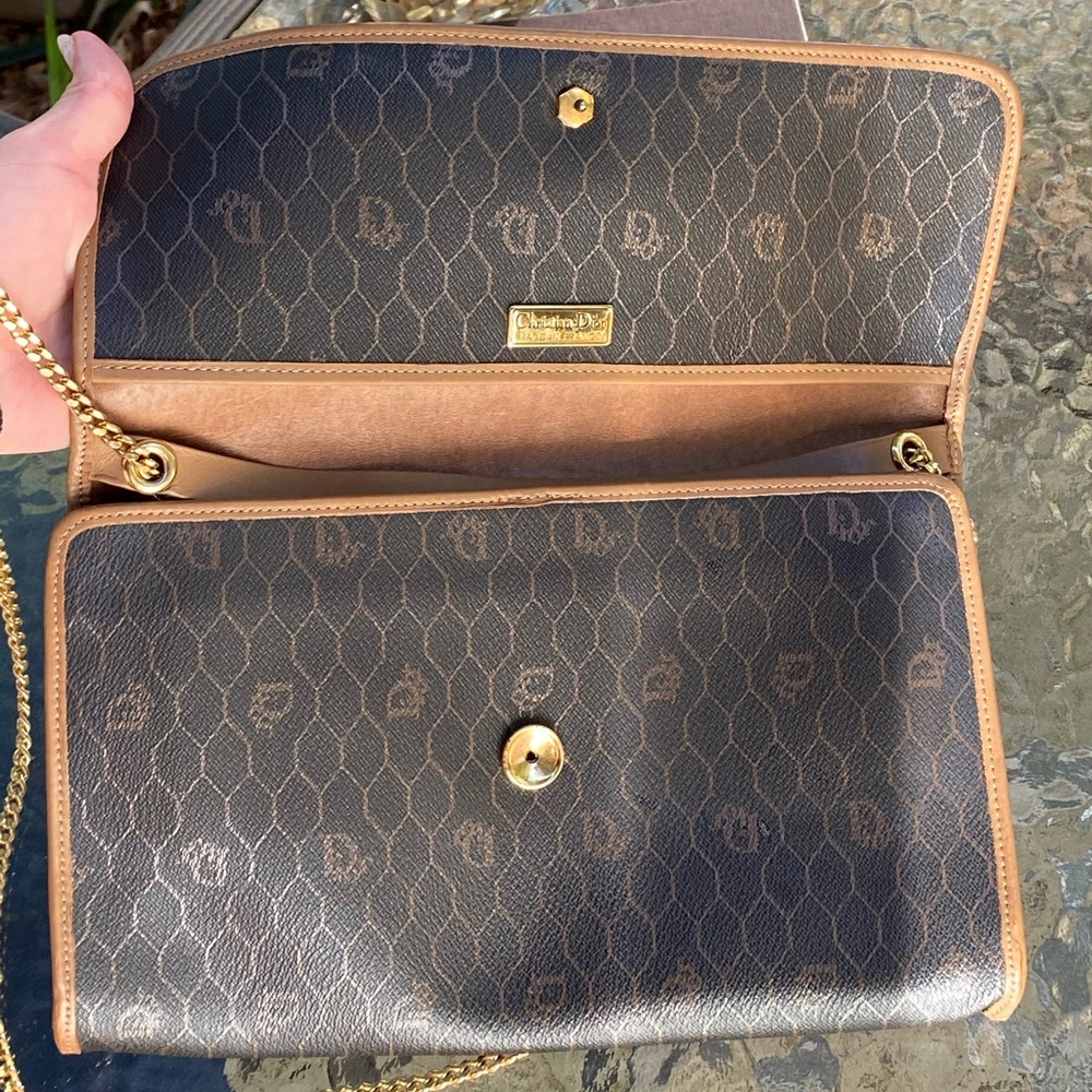 Christian Dior Brown Vintage Monogram Shoulder Bag - Picture 4 of 16